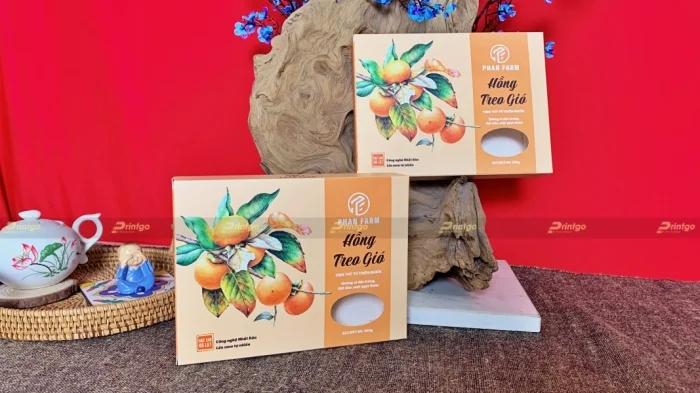Phan Farm và Printgo: Thiết kế và in hộp đựng hồng treo gió, đặc sản Đà Lạt