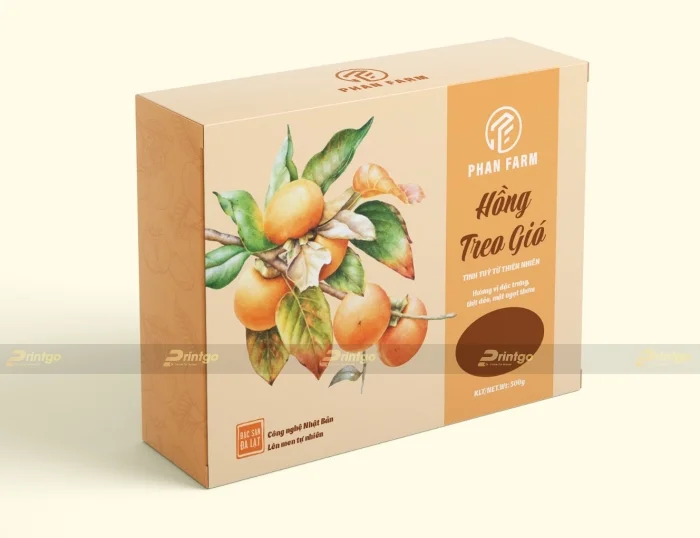 Phan Farm và Printgo: Thiết kế và in hộp đựng hồng treo gió, đặc sản Đà Lạt