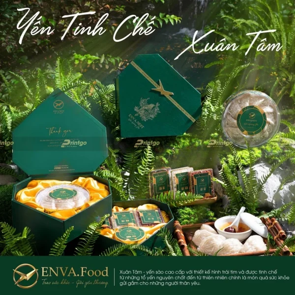 Printgo x ENVA.NEST: Thiết kế và in hộp đựng yến sào 2 tầng độc đáo, cao cấp
