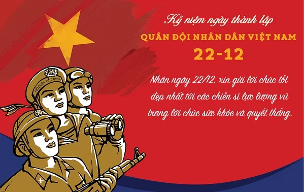 Thiệp chúc mừng ngày 22 tháng 12