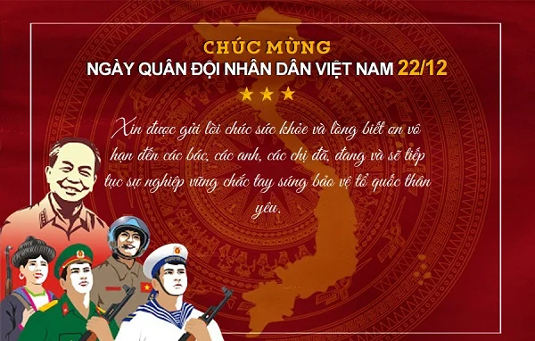 Mẫu thiệp chúc mừng ngày 22 tháng 12