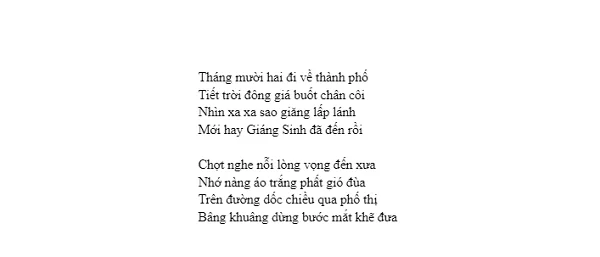 Thơ về Noel