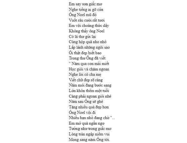 Những bài thơ hay về giáng sinh