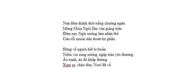 Thơ Noel vui