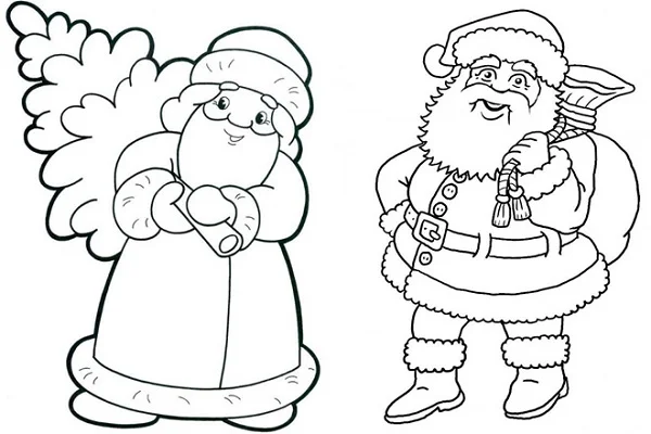 Hình tô màu noel