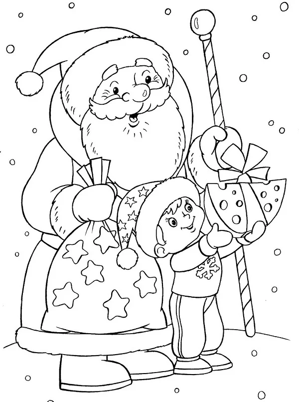 Hình tô màu Noel
