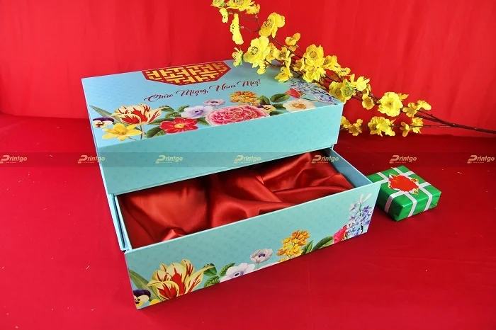 Tổng hợp các mẫu hộp quà tết 2 tầng độc đáo, sáng tạo của Printgo