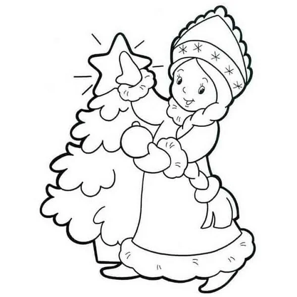Cây thông Noel tô màu
