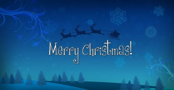 Hình ông già Noel cưỡi tuần lộc