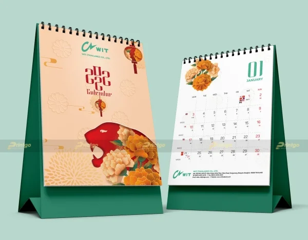 Wit (ThaiLan) và Printgo: Thiết kế và in ấn lịch để bàn độc quyền chào xuân 2022