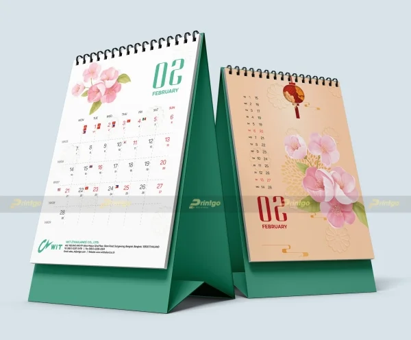 Wit (ThaiLan) và Printgo: Thiết kế và in ấn lịch để bàn độc quyền chào xuân 2022