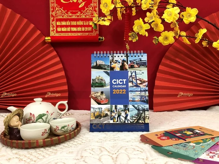 CICT và Printgo: Thiết kế và in bộ lịch tết mang dấu ấn Cảng Container quốc tế Cái Lân