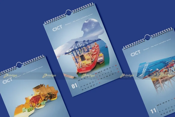 CICT và Printgo: Thiết kế và in bộ lịch tết mang dấu ấn Cảng Container quốc tế Cái Lân