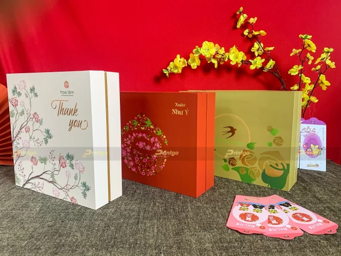 Hoa Lâm và Printgo: In BST hộp quà tết tạo đột phá kinh doanh mùa tết 2022