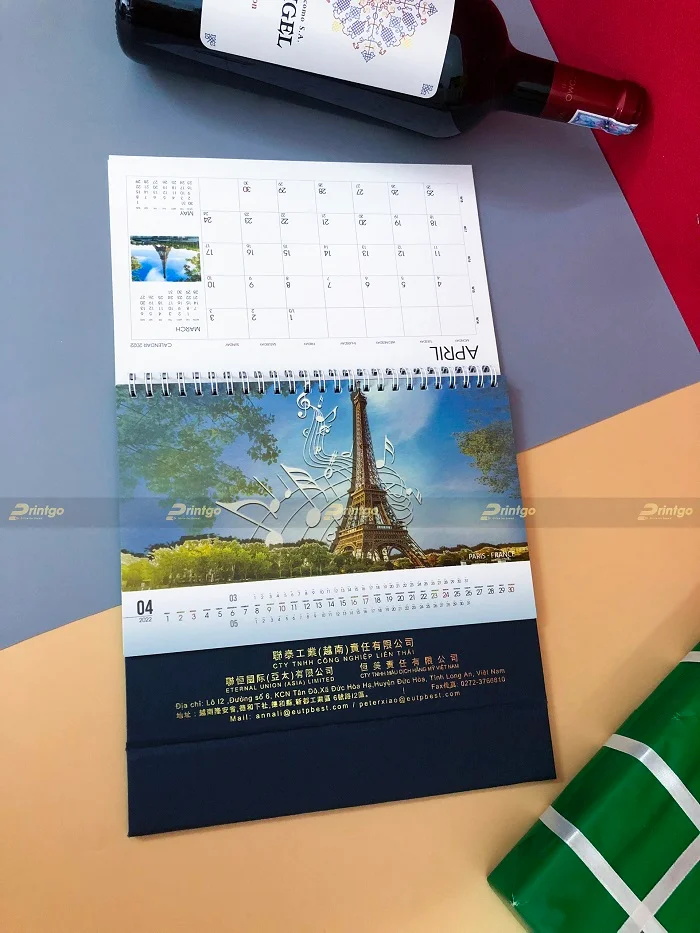 Liên Thái và Printgo: In lịch để bàn mừng xuân Nhâm Dần 2022