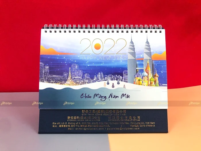 Liên Thái và Printgo: In lịch để bàn mừng xuân Nhâm Dần 2022