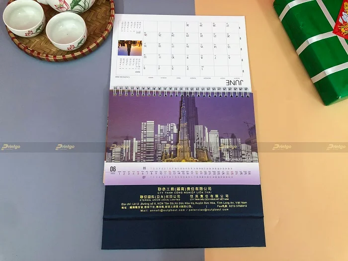 Liên Thái và Printgo: In lịch để bàn mừng xuân Nhâm Dần 2022