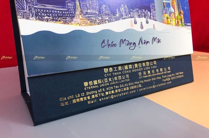 Liên Thái và Printgo: In lịch để bàn mừng xuân Nhâm Dần 2022