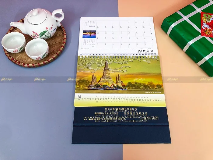 Liên Thái và Printgo: In lịch để bàn mừng xuân Nhâm Dần 2022