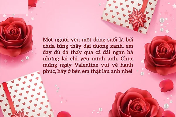 Lời chúc Valentine trắng