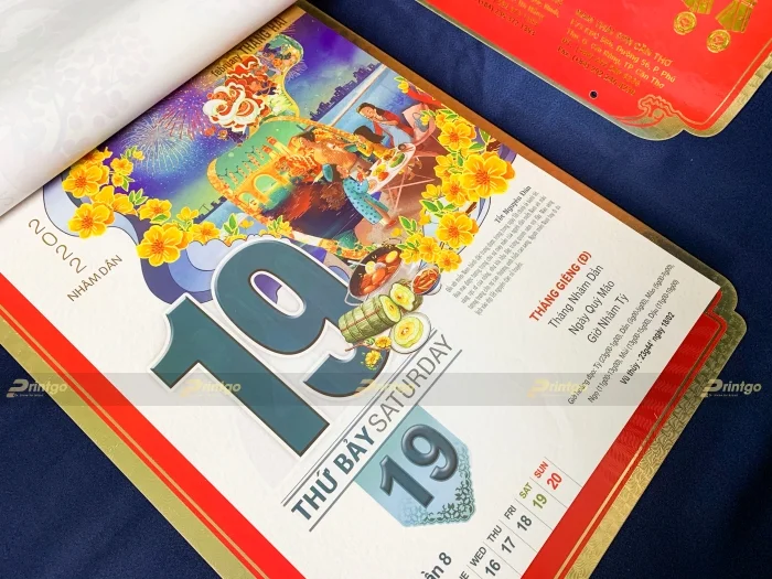 Nam Thái Sơn và Printgo: In lịch bloc chào xuân 2022 tạo dấu ấn doanh nghiệp