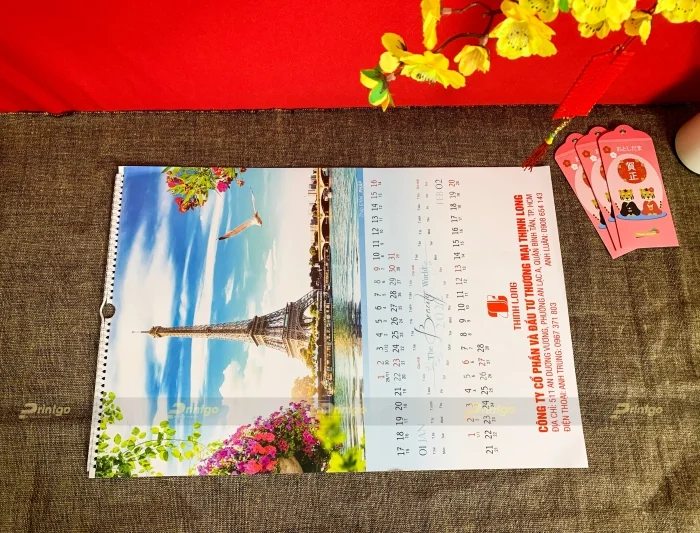 Thịnh Long Group và Printgo: In lịch treo tường với chủ đề "Cảnh đẹp thế giới"