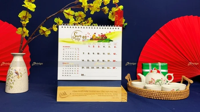 CTCP TMTH Phú Thọ và Printgo: In bộ lịch để bàn tôn vinh cảnh đẹp đất nước