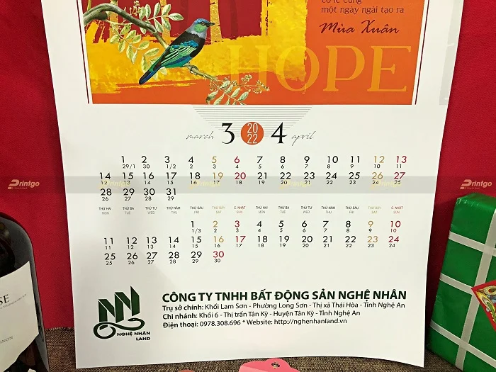 Nghệ Nhân và Printgo: Ra mắt ấn phẩm lịch treo tường chào đón năm mới 2022