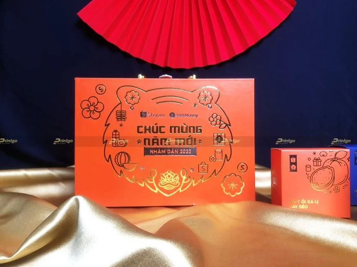 Shopee và Printgo: In hộp quà tết đặc biệt chào xuân Nhâm Dần 2022
