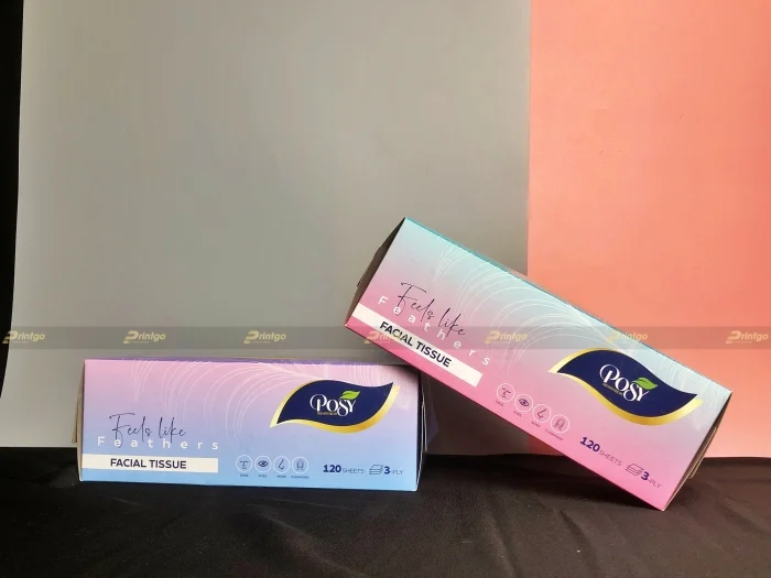 [DEMO] In hộp đựng giấy thương hiệu Posy cho dòng sản phẩm cao cấp