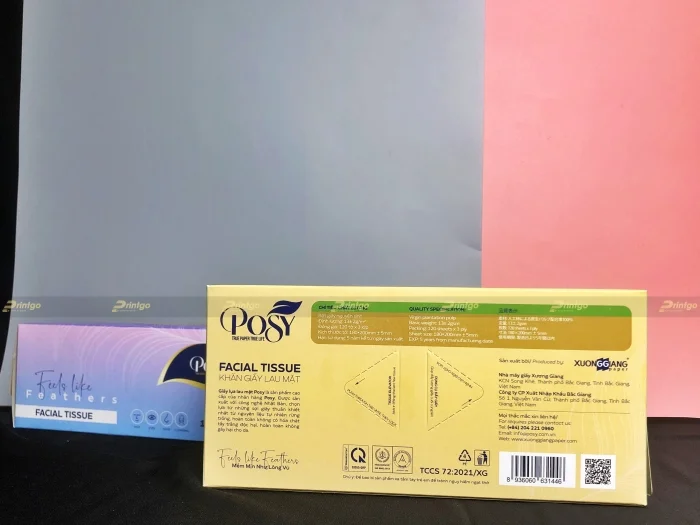 [DEMO] In hộp đựng giấy thương hiệu Posy cho dòng sản phẩm cao cấp