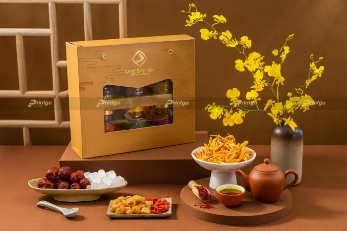 Long Đỉnh Yến và Printgo: Thiết kế và in hộp yến sào mang phong cách hoàng gia