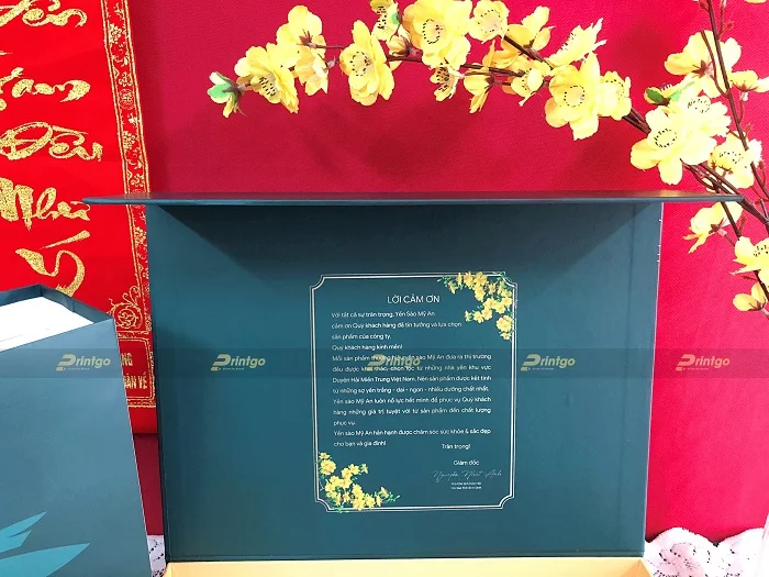 Mỹ An và Printgo: Thiết kế và in ấn hộp đựng yến sào đặc biệt cho thương hiệu cao cấp