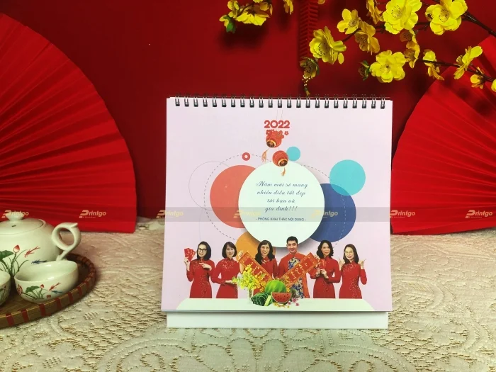 VNPT VAS và Printgo: In lịch để bàn chữ A làm công cụ truyền thông nội bộ