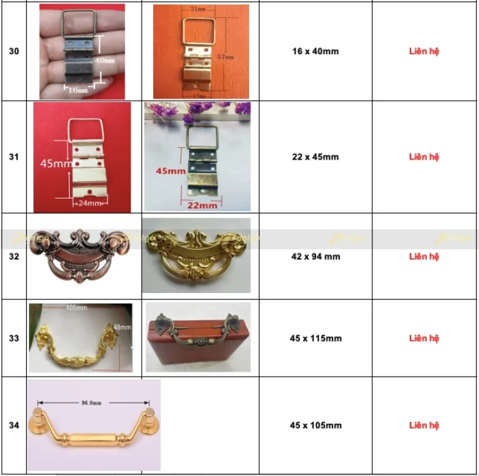 Bảng báo giá phụ kiện dành cho hộp đựng sản phẩm cao cấp của Printgo