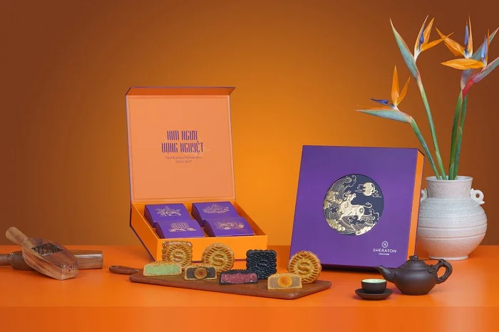 Bộ sưu tập mẫu hộp bánh trung thu của khách sạn Sheraton 2021
