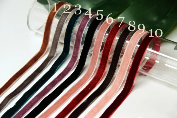 Bảng màu ruy băng vải lụa được sử dụng phổ biến hiện nay