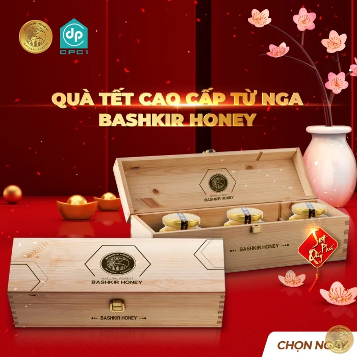 Bashkir Honey và Printgo: Sản xuất hộp đựng mật ong nhập khẩu bằng gỗ