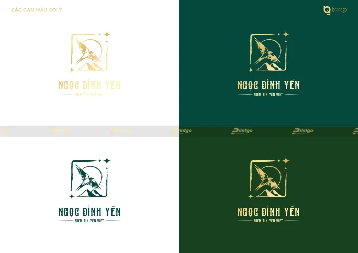[Branding] Thiết kế logo yến sào thương hiệu Ngọc Đỉnh Yến của Printgo