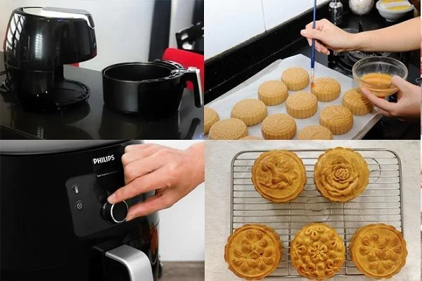 Mách bạn cách làm bánh trung thu bằng nồi chiên không dầu cực đơn giản tại nhà