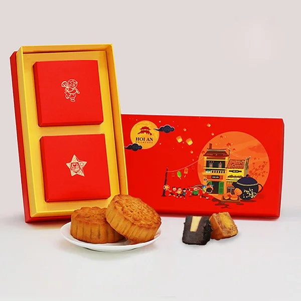 Điểm danh những hộp bánh trung thu 2 bánh phổ biến hiện nay