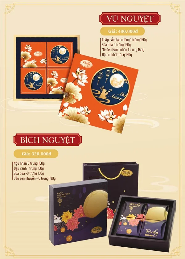 Hộp bánh trung thu Richy - Món quà hưng thịnh cho mùa trăng tròn đầy 