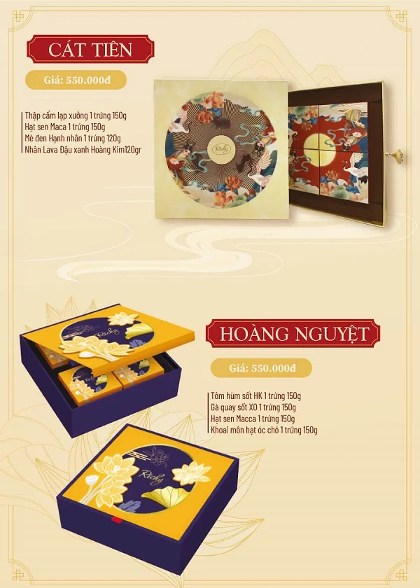 Hộp bánh trung thu Richy - Món quà hưng thịnh cho mùa trăng tròn đầy 