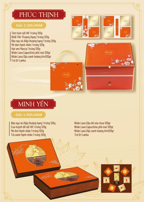 Hộp bánh trung thu Richy - Món quà hưng thịnh cho mùa trăng tròn đầy 
