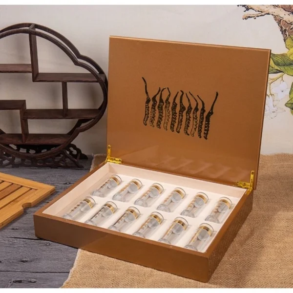 Những mẫu hộp gỗ đựng đông trùng hạ thảo đẹp và sang trọng
