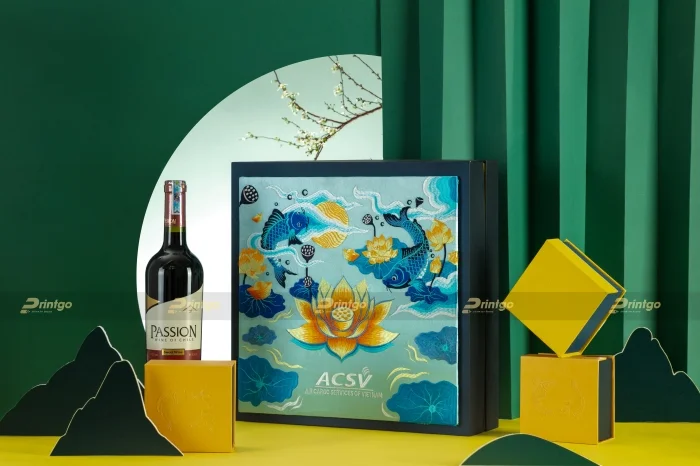 Bếp Hàng Không NCS và Printgo: Hộp bánh trung thu thêu đặc biệt dành tặng khách hàng cao cấp