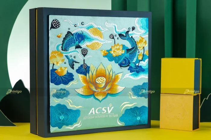 Bếp Hàng Không NCS và Printgo: Hộp bánh trung thu thêu đặc biệt dành tặng khách hàng cao cấp