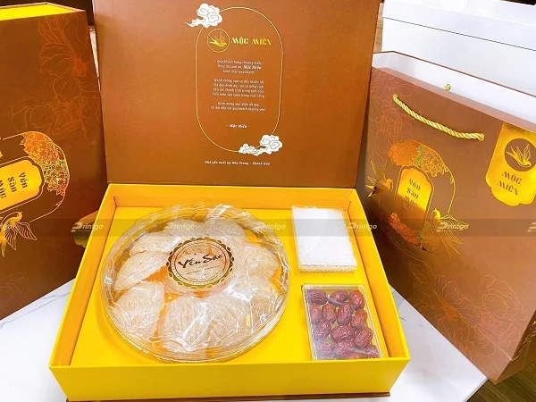 Yến sào Mộc Miên và Printgo: Thiết kế và in bộ đựng yến sào khẳng định uy tín thương hiệu