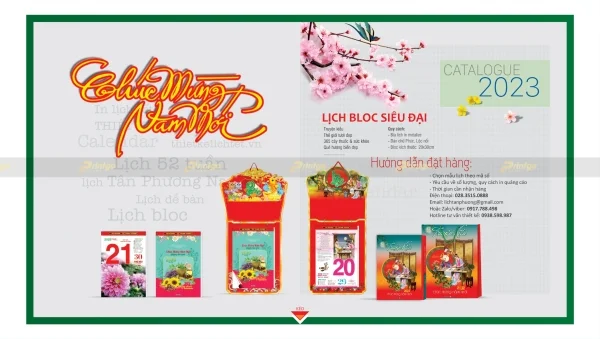 Giới thiệu BST lịch tết An Hảo 2025 giá tốt nhất thị trường 