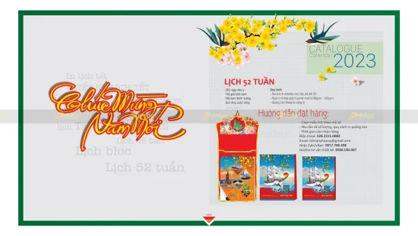 Giới thiệu BST lịch tết An Hảo 2023 giá tốt nhất thị trường 